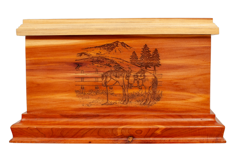 Big Horn Style in Cedar Solid with Engraving