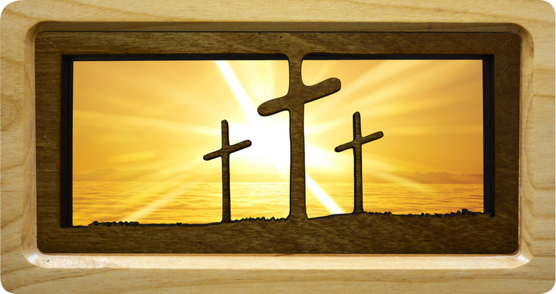 Calvary Crosses with Background #13