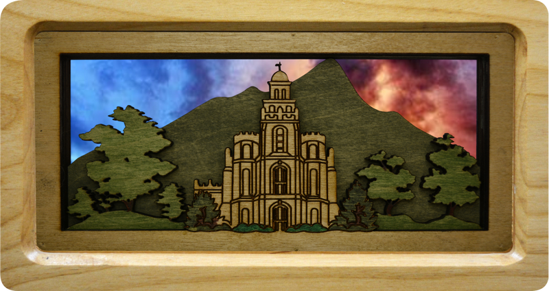 LDS Temple Utah with Background #2