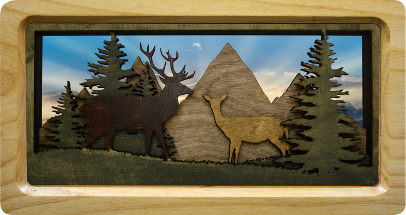 Mr & Mrs Mountains with Background #15