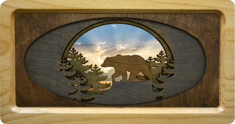 Oval Bear with Background #15