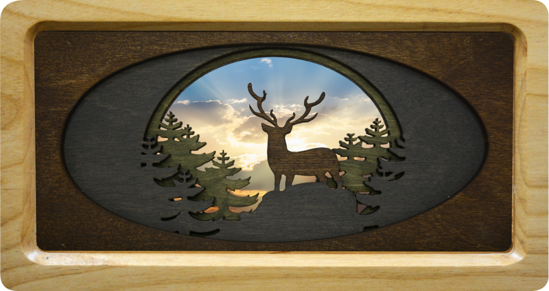 Oval Deer with Background #15