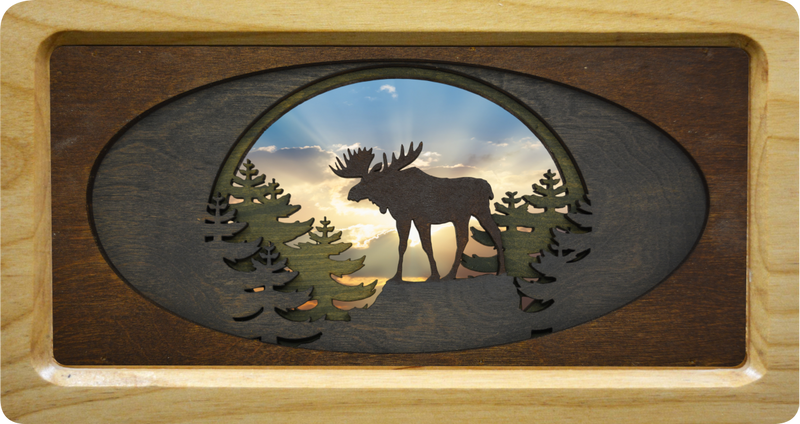 Oval Moose with Background #15